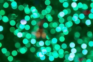 Abstract circular bokeh background of christmas light photo