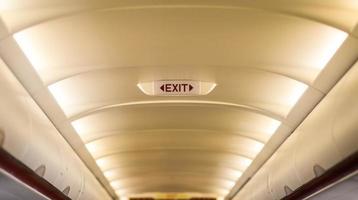 exit emergency on plane photo