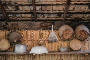 Old style of asian kitchen photo