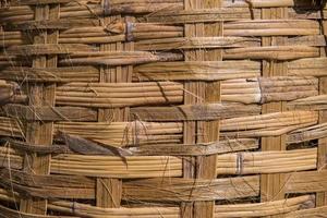 Wicker cane baskets close up 1 photo