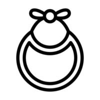 Baby Bib Icon Design vector