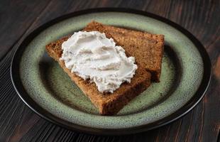 pan de calabaza con queso crema foto