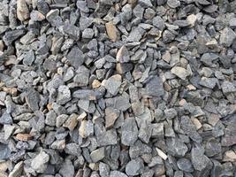 The texture of gravel or gravel background for design. Real grunge texture background and small stone, materials for construction photo
