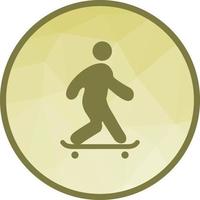 Skate Boarding Low Poly Background Icon vector