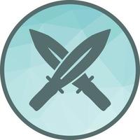 Two Swords Low Poly Background Icon vector