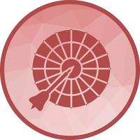 Dartboard Low Poly Background Icon vector