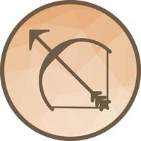 Archery Low Poly Background Icon vector