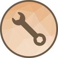 Simple Wrench Low Poly Background Icon vector