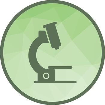 Microscope Low Poly Background Icon vector
