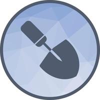 Trowel Low Poly Background Icon vector