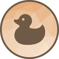 Duckling Low Poly Background Icon vector