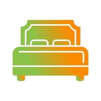 Hotel Bed Vector Icon