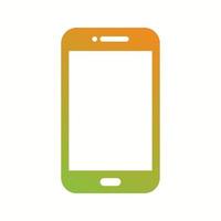 Unique Cell Phone Vector Glyph Icon