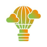 Hot Air Balloon Vector Icon