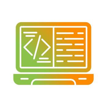 icono de vector de codificación