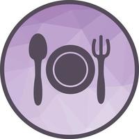 Dinner I Low Poly Background Icon vector