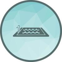 Swimming Low Poly Background Icon vector