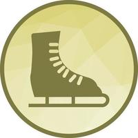 Ice Skating Shoe Low Poly Background Icon vector