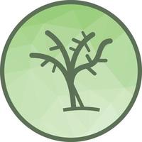 Tree with no leaves Low Poly Background Icon vector