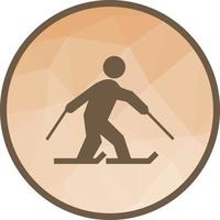 Skating Low Poly Background Icon vector