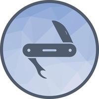 cuchillo del ejército icono de fondo de baja poli vector