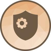 Shield Settings Low Poly Background Icon vector