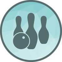 Bowling Low Poly Background Icon vector