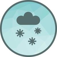 Snowing Low Poly Background Icon vector