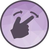 Rotate Right Low Poly Background Icon vector