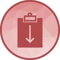 Assignment Return II Low Poly Background Icon vector
