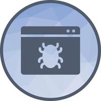 Web Crawler Low Poly Background Icon vector