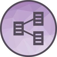 File Sharing Low Poly Background Icon vector