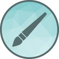 Paintbrush II Low Poly Background Icon vector