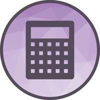 Calculator Low Poly Background Icon vector