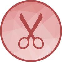 Scissors Low Poly Background Icon vector