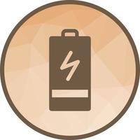 Charging Battery Low Poly Background Icon vector