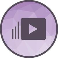 Video Marketing Low Poly Background Icon vector