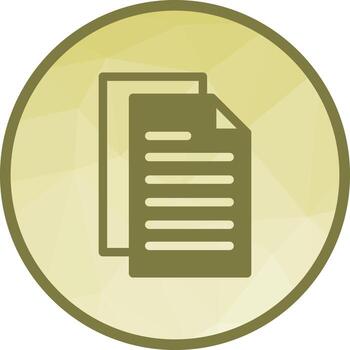 icono de fondo de documento de baja poli vector