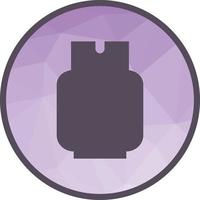 Gas Cylinder Low Poly Background Icon vector