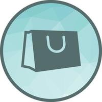 Hand Carry Bag Low Poly Background Icon vector