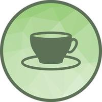 Tea Cup Low Poly Background Icon vector