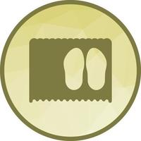 Shoe Mat Low Poly Background Icon vector