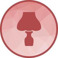 Table Lamp Low Poly Background Icon vector
