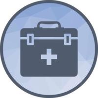 First Aid Box Low Poly Background Icon vector