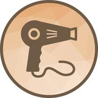 Hair Dryer Low Poly Background Icon vector