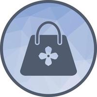 Handbag Low Poly Background Icon vector