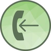 Incoming Call Low Poly Background Icon vector