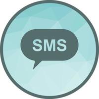 SMS Bubble Low Poly Background Icon vector