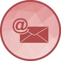 Email I Low Poly Background Icon vector