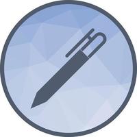 Fountain Pen Low Poly Background Icon vector